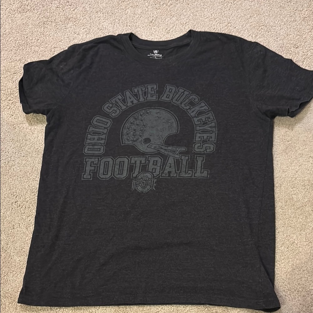 Ohio State 2019 Football Top of the World Charcoal T-Shirt